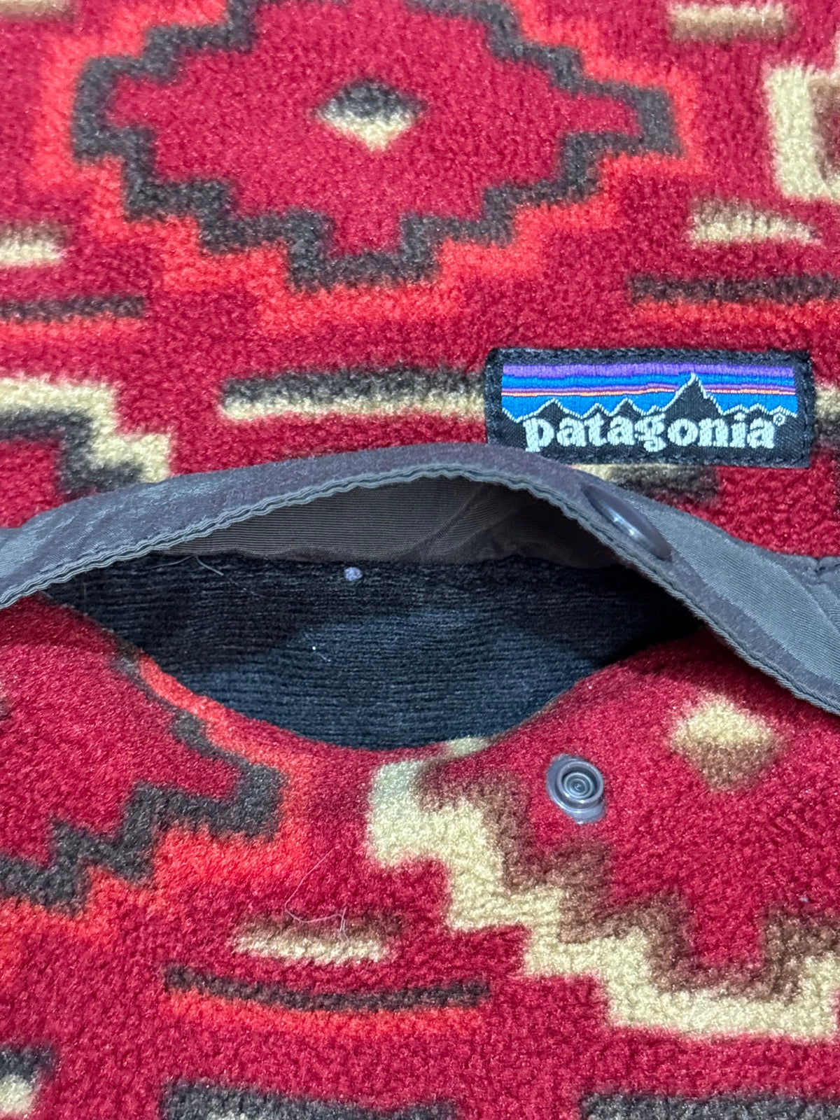 10's PATAGONIA Synchilla Snap-T「ヤナバ柄」フリースプルオーバー