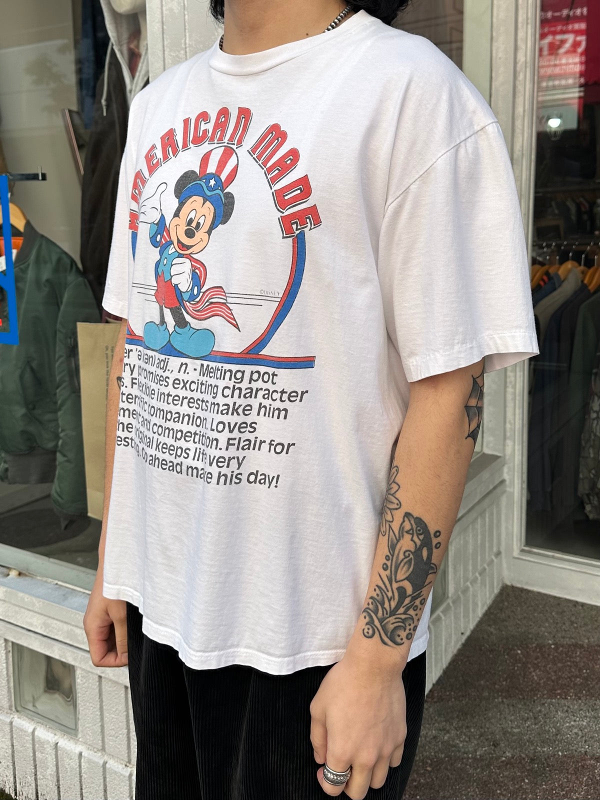 80's DISNEY「American Made」キャラクターTシャツ