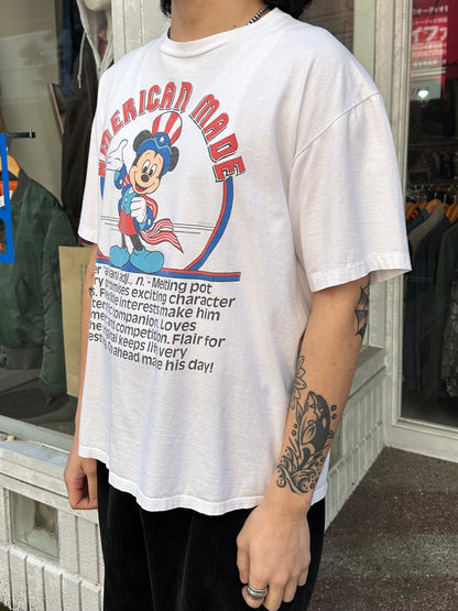 80's DISNEY「American Made」キャラクターTシャツ