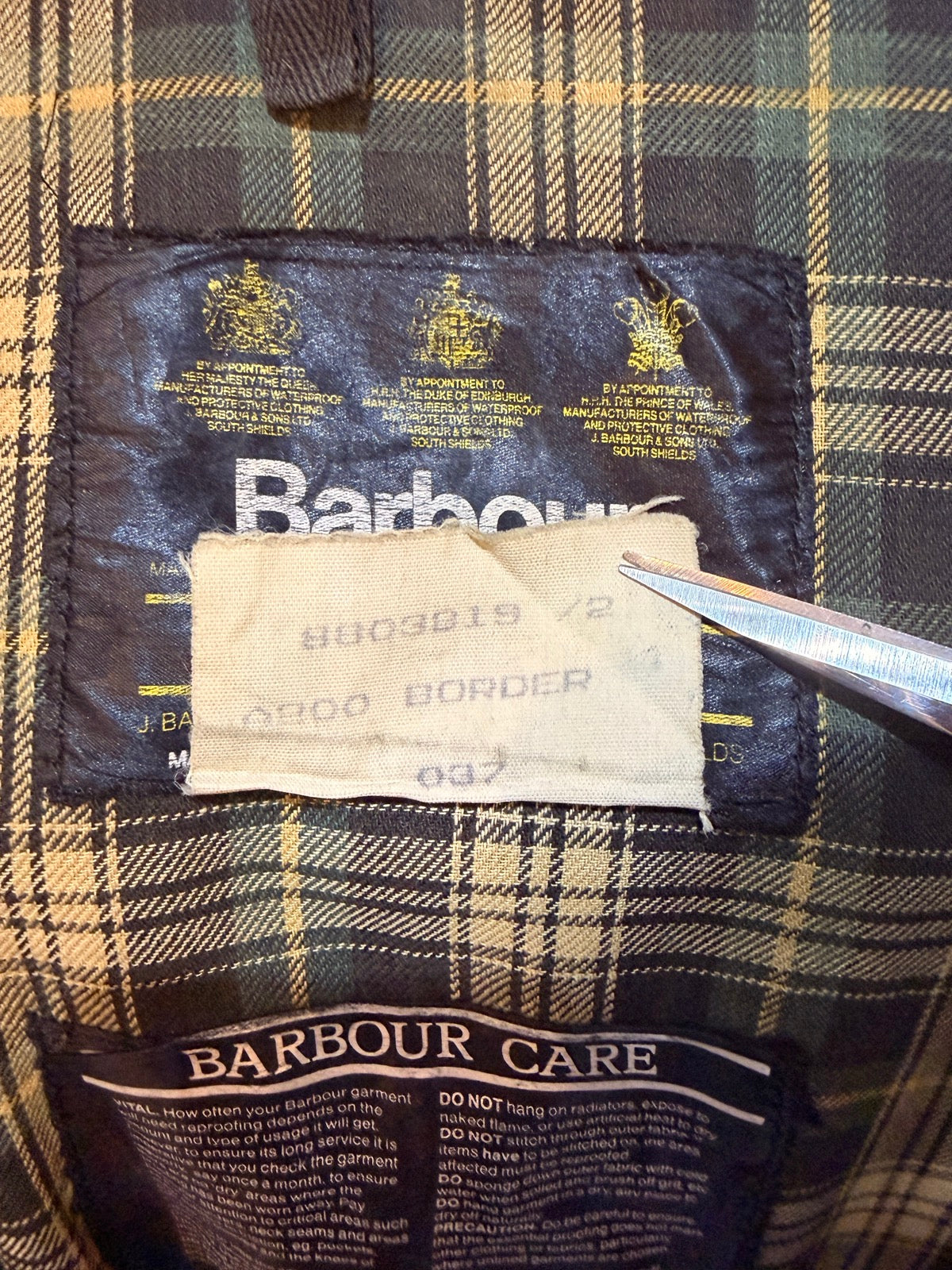 90’s BARBOUR「BORDER」オイルドジャケット