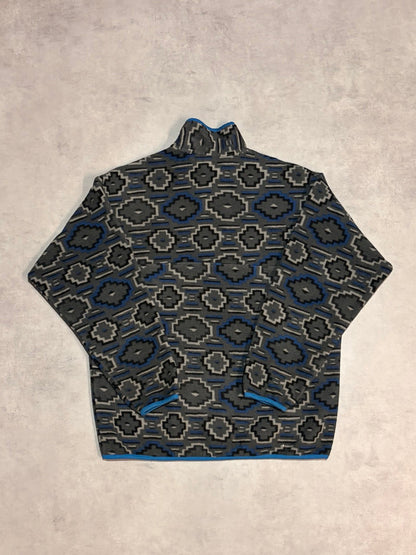 10's PATAGONIA Synchilla Snap-T「ヤナバ柄」フリースプルオーバー