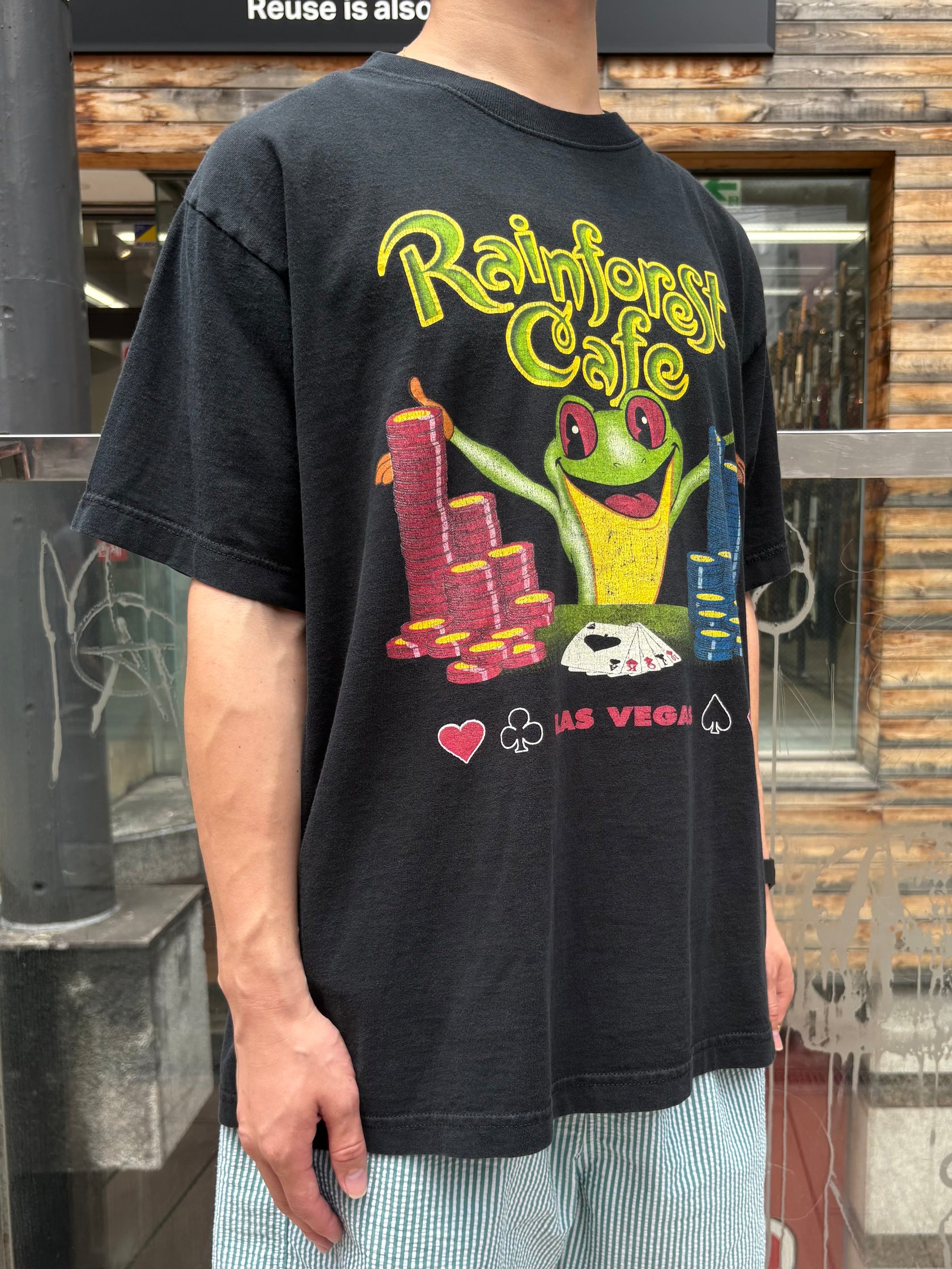 90's 「Rainforest Cafe」グラフィックTシャツ
