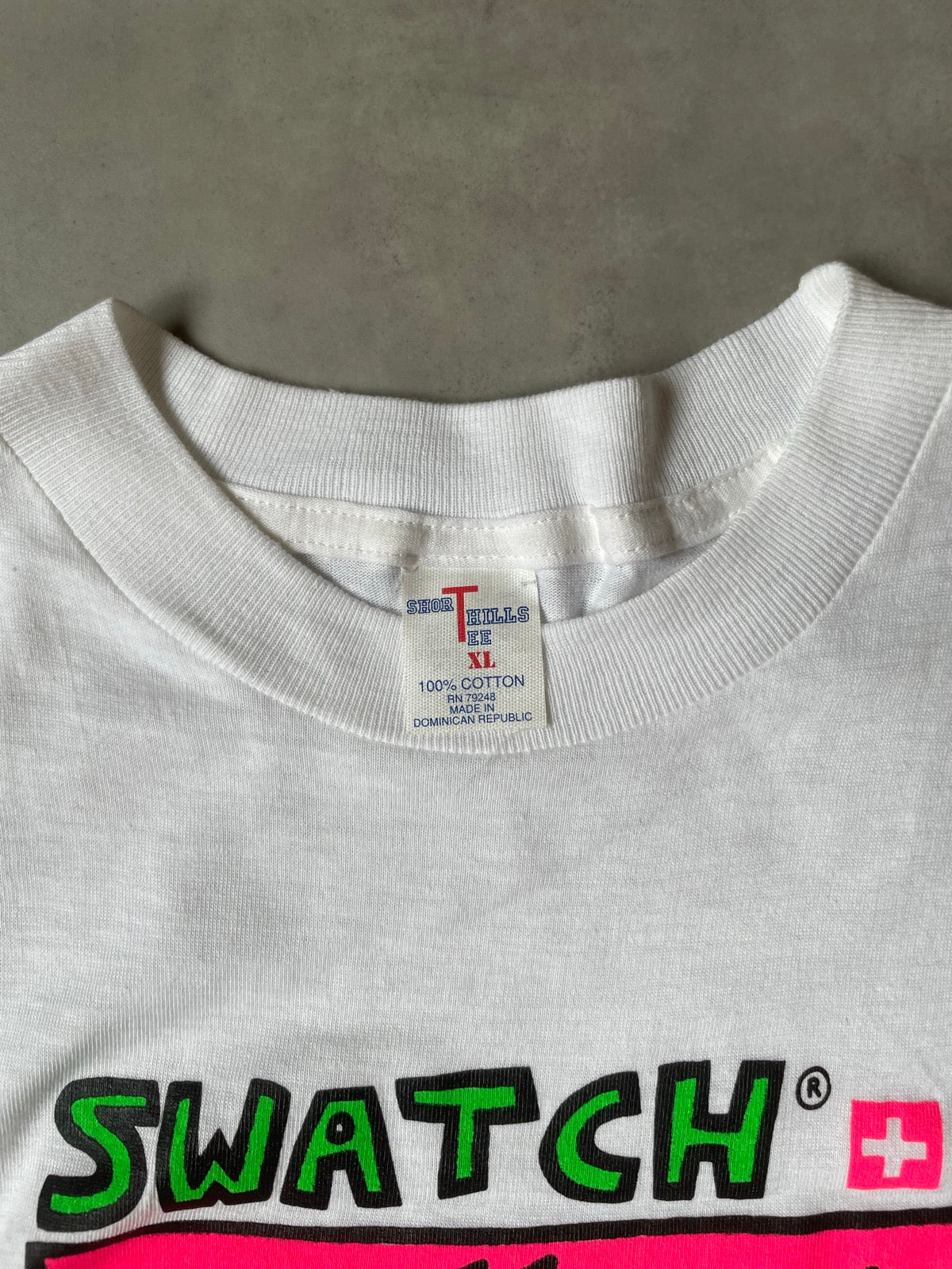 90's「Swatch World Breakdance Championship」グラフィックTシャツ