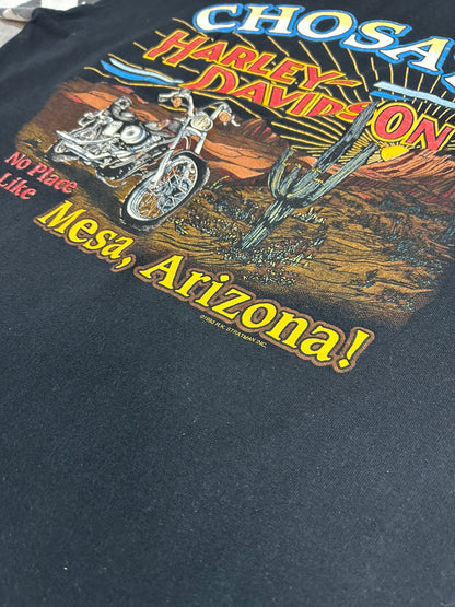 90's Harley-Davidson「カウ柄」USA製 ロゴTシャツ