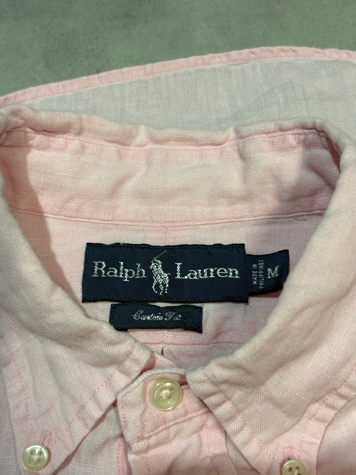 RALPH LAUREN「Custom Fit」リネンシャツ