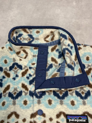 10's PATAGONIA Synchilla Snap-T「ツンドラクラスター柄」フリースプルオーバー