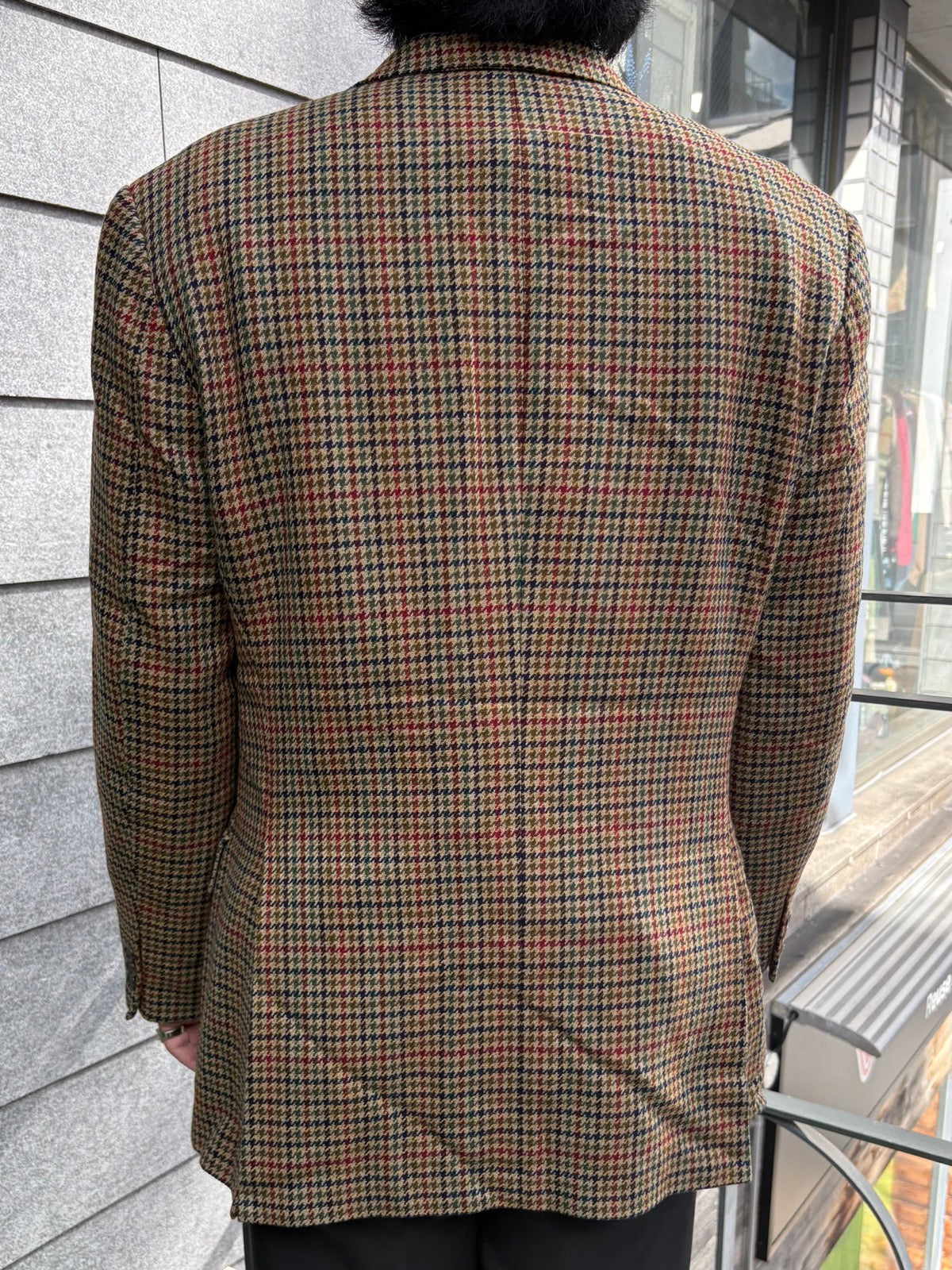90's「Burberrys × ANSON’S HERRENHAUS」ハウンドトゥースジャケット
