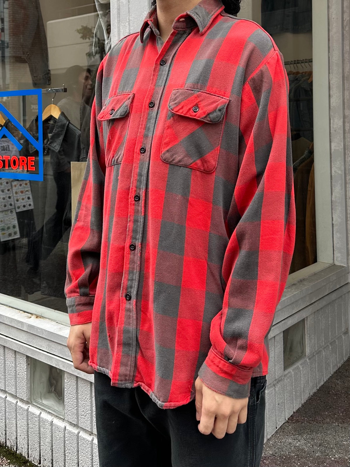 80's FIVE BROTHER USA製 バッファローチェックシャツ