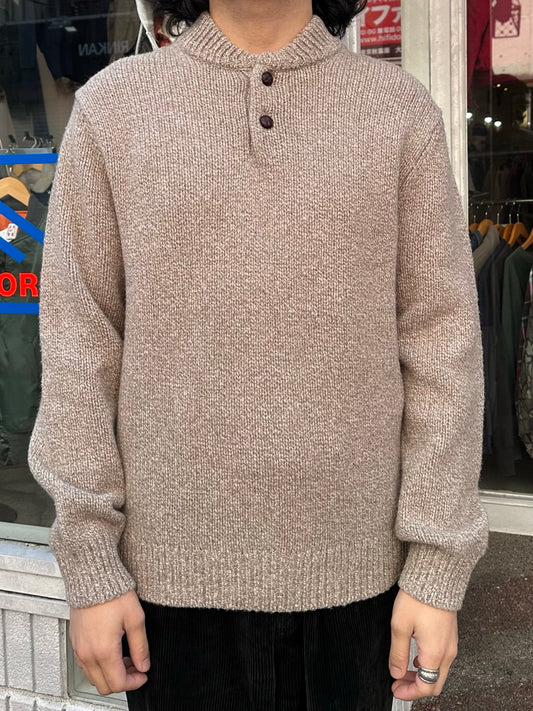 00's L.L.BEAN ヘンリーネックニット