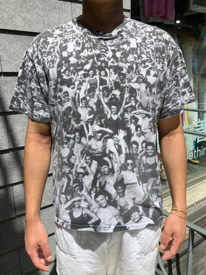 90's George Michael「Listen Without Prejudice 」USA製 総柄Tシャツ