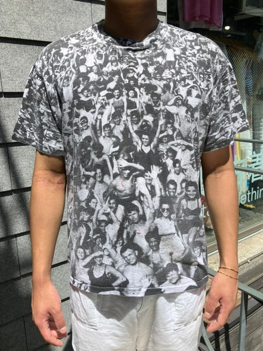 90's George Michael「Listen Without Prejudice 」USA製 総柄Tシャツ