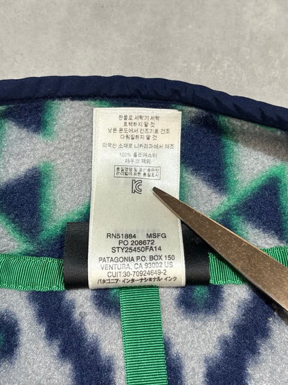 10's PATAGONIA Synchilla Snap-T「モンタナシエテ柄」フリースプルオーバー