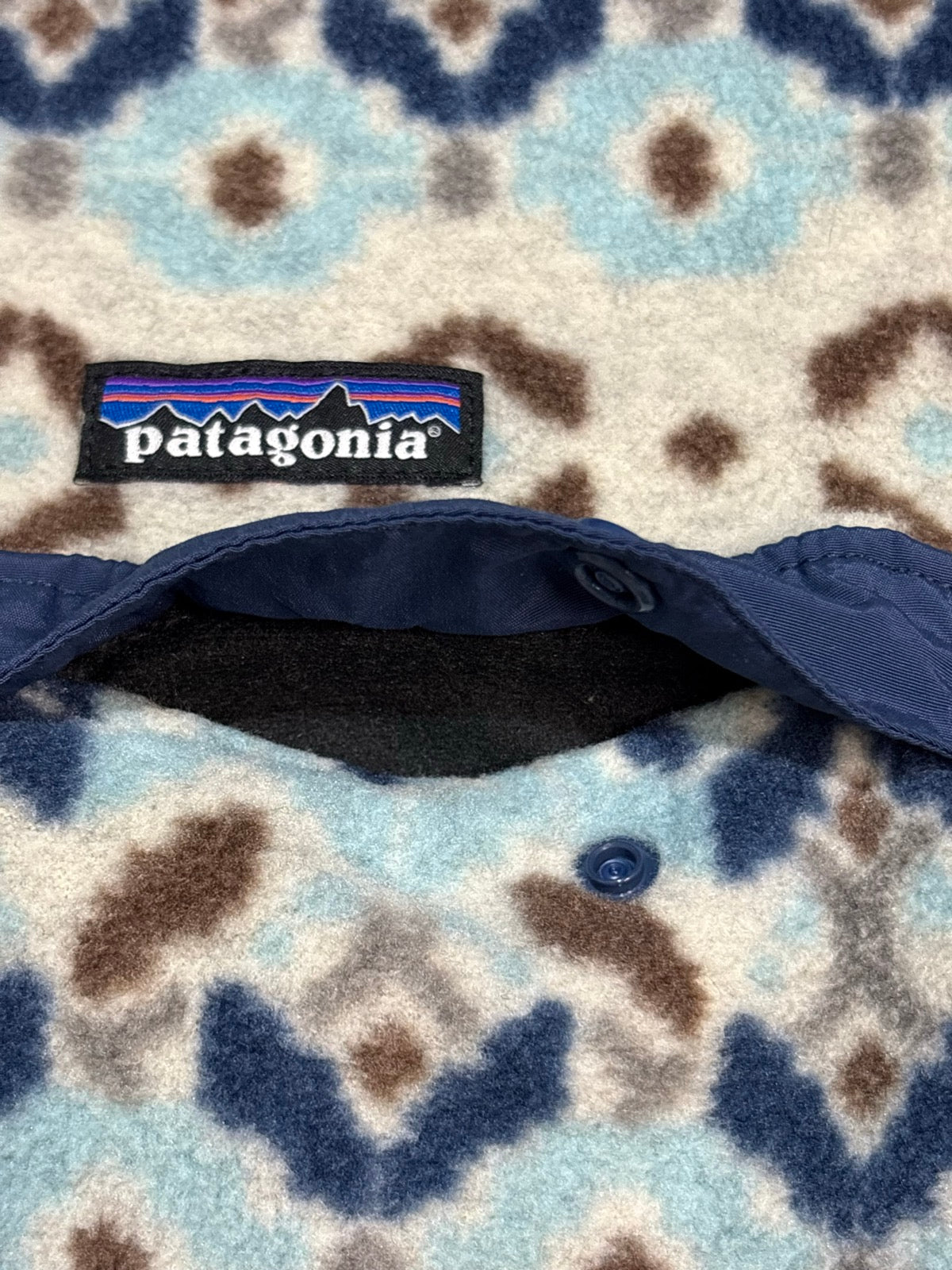 10's PATAGONIA Synchilla Snap-T「ツンドラクラスター柄」フリースプルオーバー