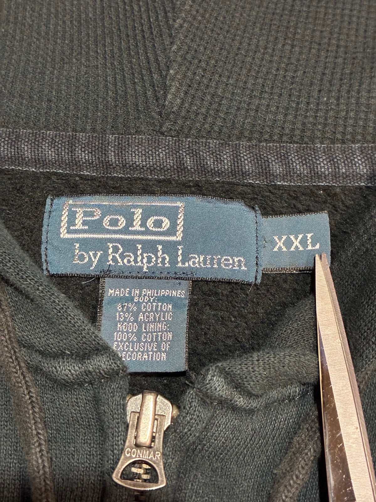 00's POLO RALPH LAUREN「ビックポニー」ジップパーカー