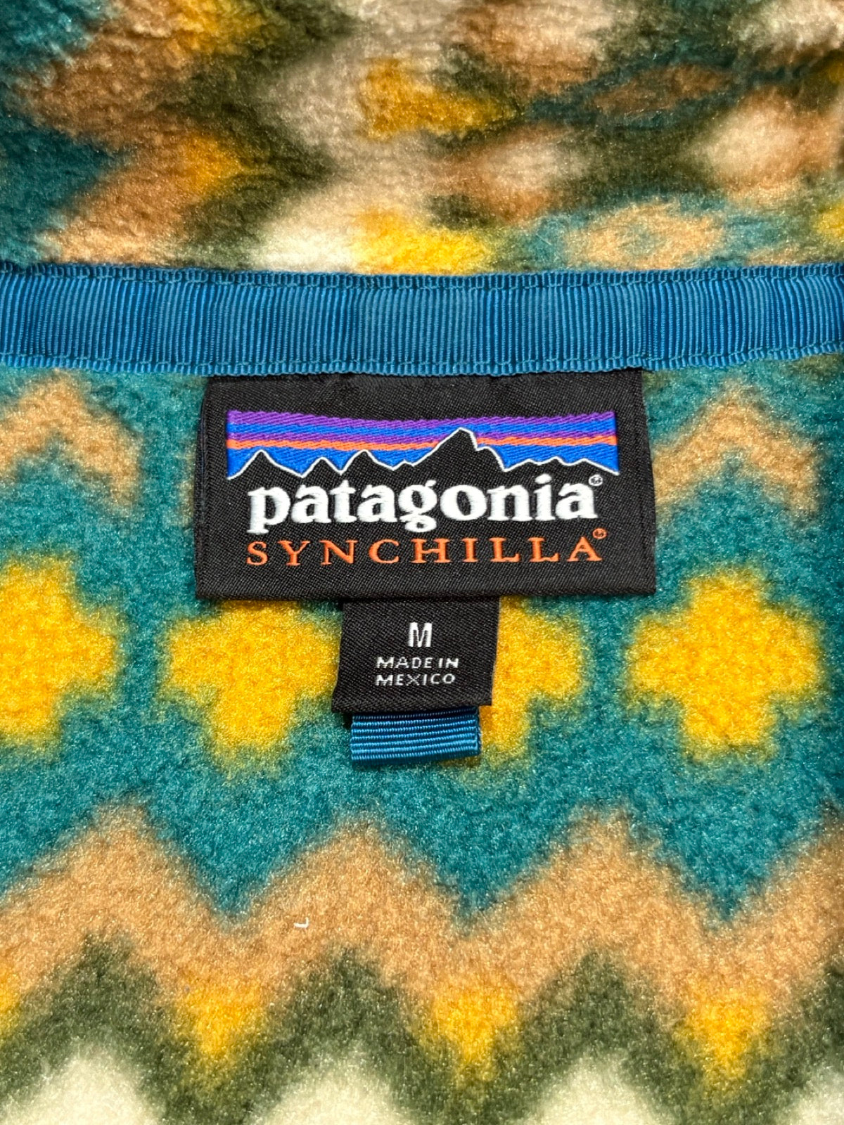 10's PATAGONIA Synchilla Snap-T「クリフ柄」フリースプルオーバー