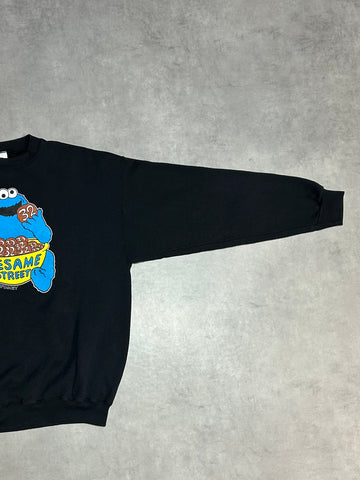 90's SESAME STREET「Cookie Monster」USA製 プリントスウェット