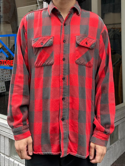 80's FIVE BROTHER USA製 バッファローチェックシャツ