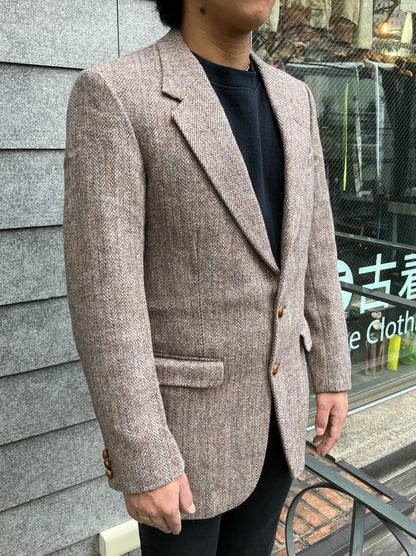 80's「Harris Tweed」USA製 ヘリンボーンジャケット