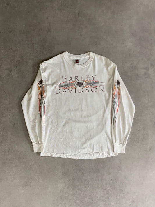 00's HARLEY DAVIDSON「Oklahoma City」ハーレーロングTシャツ