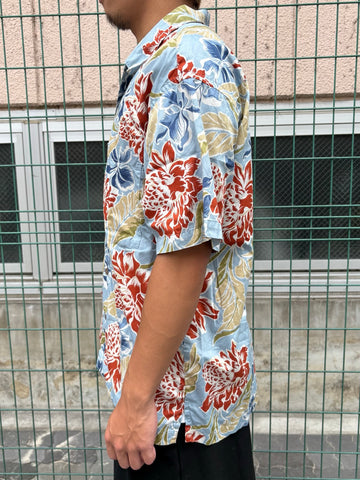 00's PATAGONIA「Pataloha」レッド・ジンジャー柄　アロハシャツ