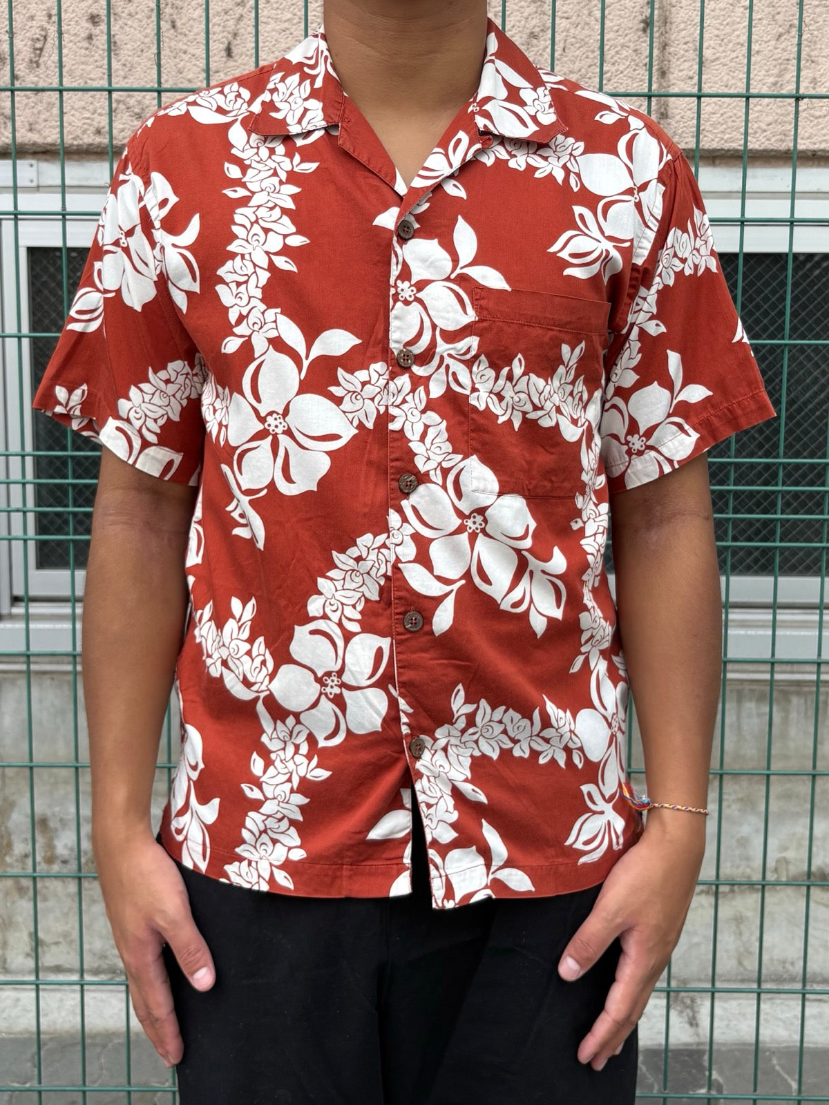 00's PATAGONIA「Pataloha」レイ柄　アロハシャツ