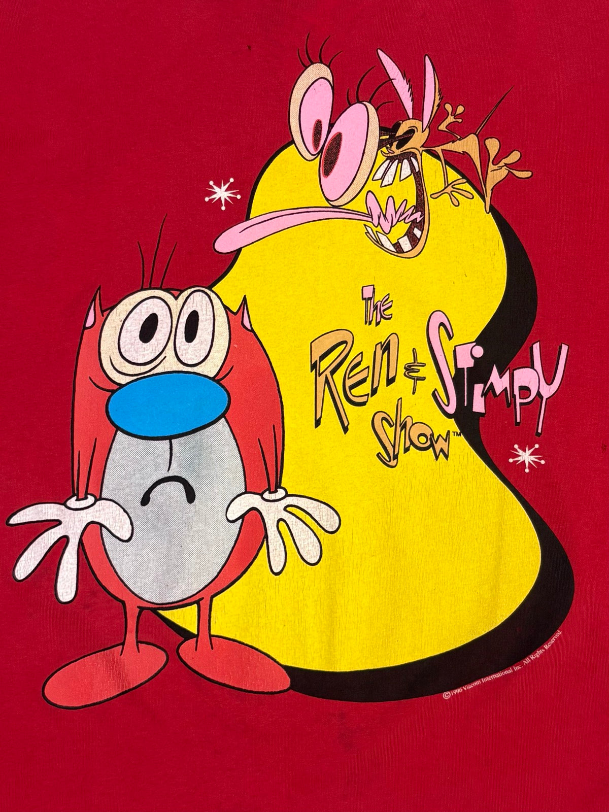 90's THE REN ＆ STIMPY SHOW キャラクターTシャツ