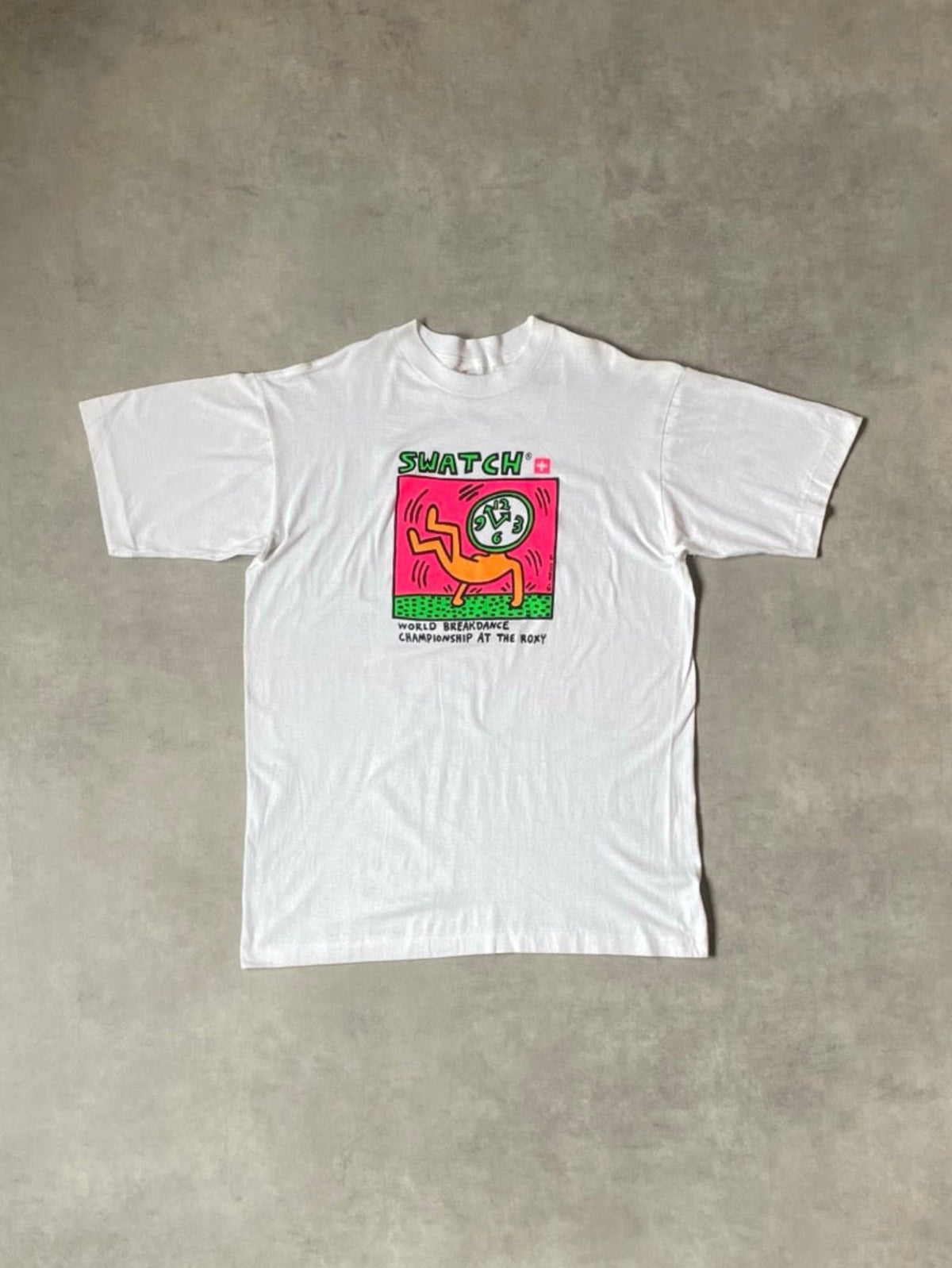 90's「Swatch World Breakdance Championship」グラフィックTシャツ
