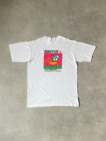 90's「Swatch World Breakdance Championship」グラフィックTシャツ