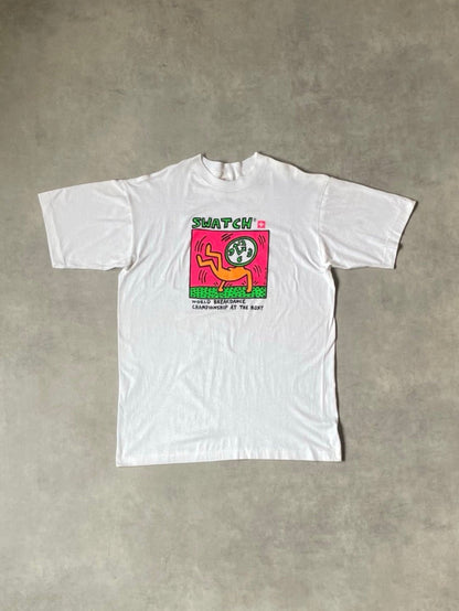 90's「Swatch World Breakdance Championship」グラフィックTシャツ