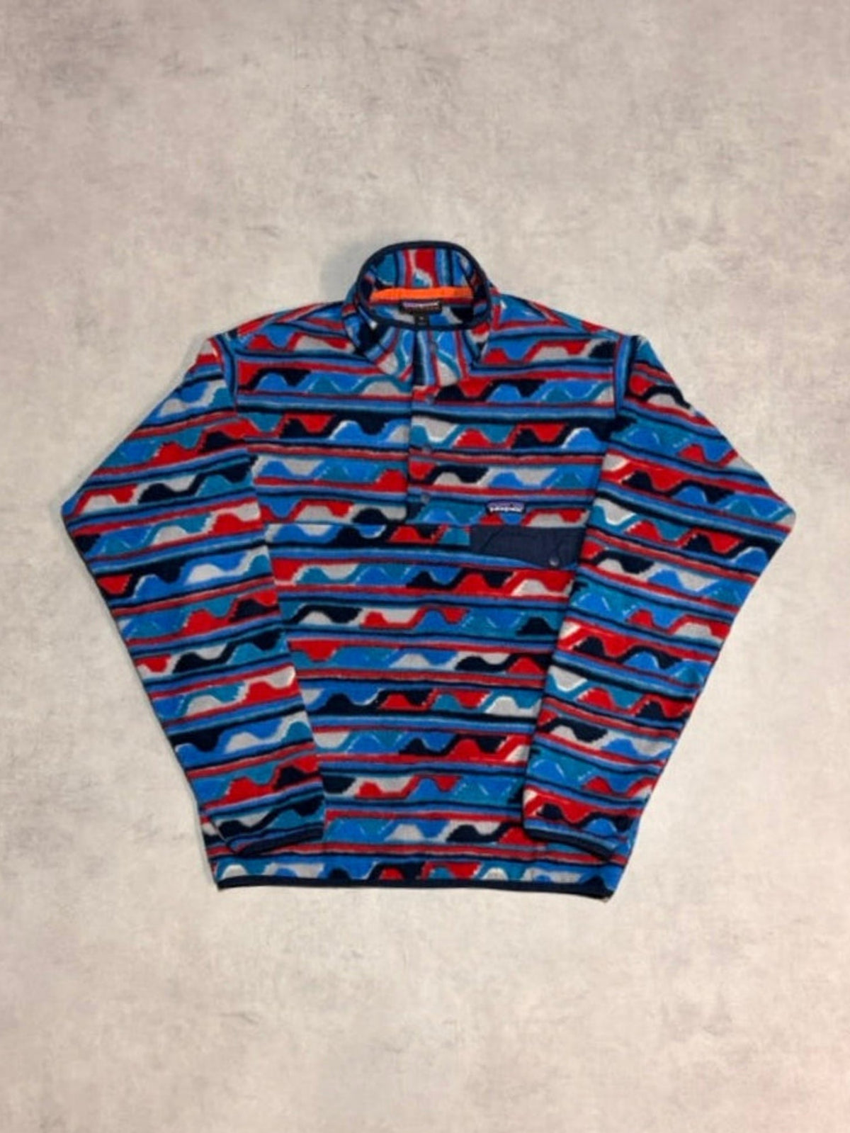 10's PATAGONIA Synchilla Snap-T「デルタ柄」フリースプルオーバー