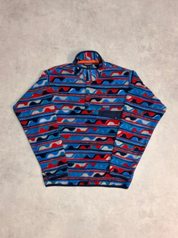 10's PATAGONIA Synchilla Snap-T「デルタ柄」フリースプルオーバー