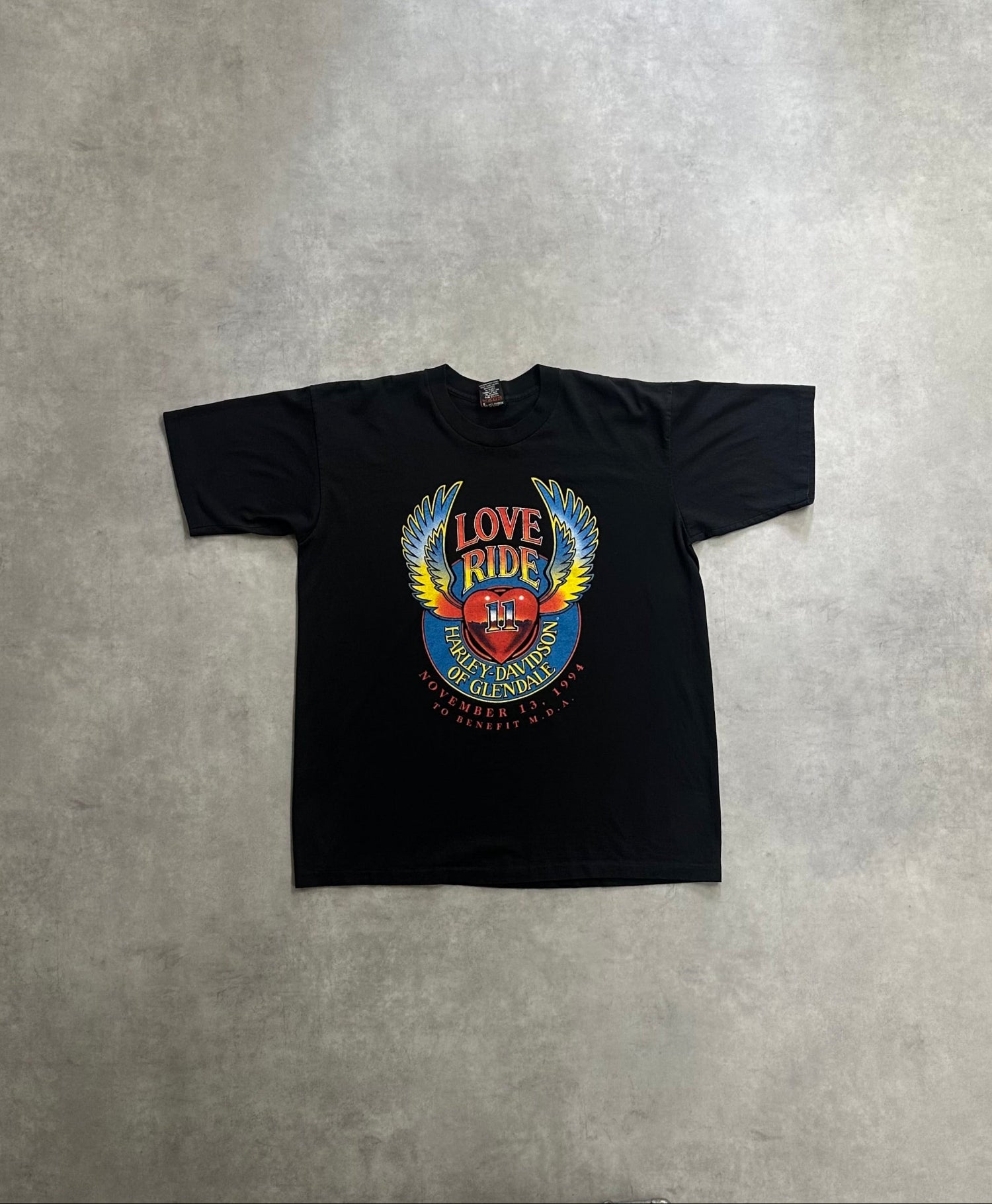 90's HARLEY-DAVIDSON 「LOVE RIDE」 ハーレーダビッドソンTシャツ