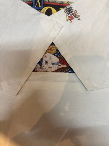 90's Mary Engelbreit「A BOOK IS A PRESENT YOU CAN OPEN AGAIN AND AGAIN」USA製 アートTシャツ