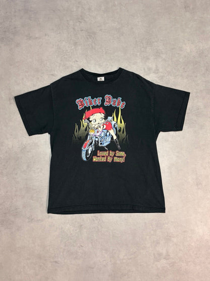 00's BETTY BOOP「Biker Babe」キャラクターTシャツ