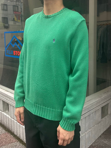 90's RALPH LAUREN ワンポイントニット　