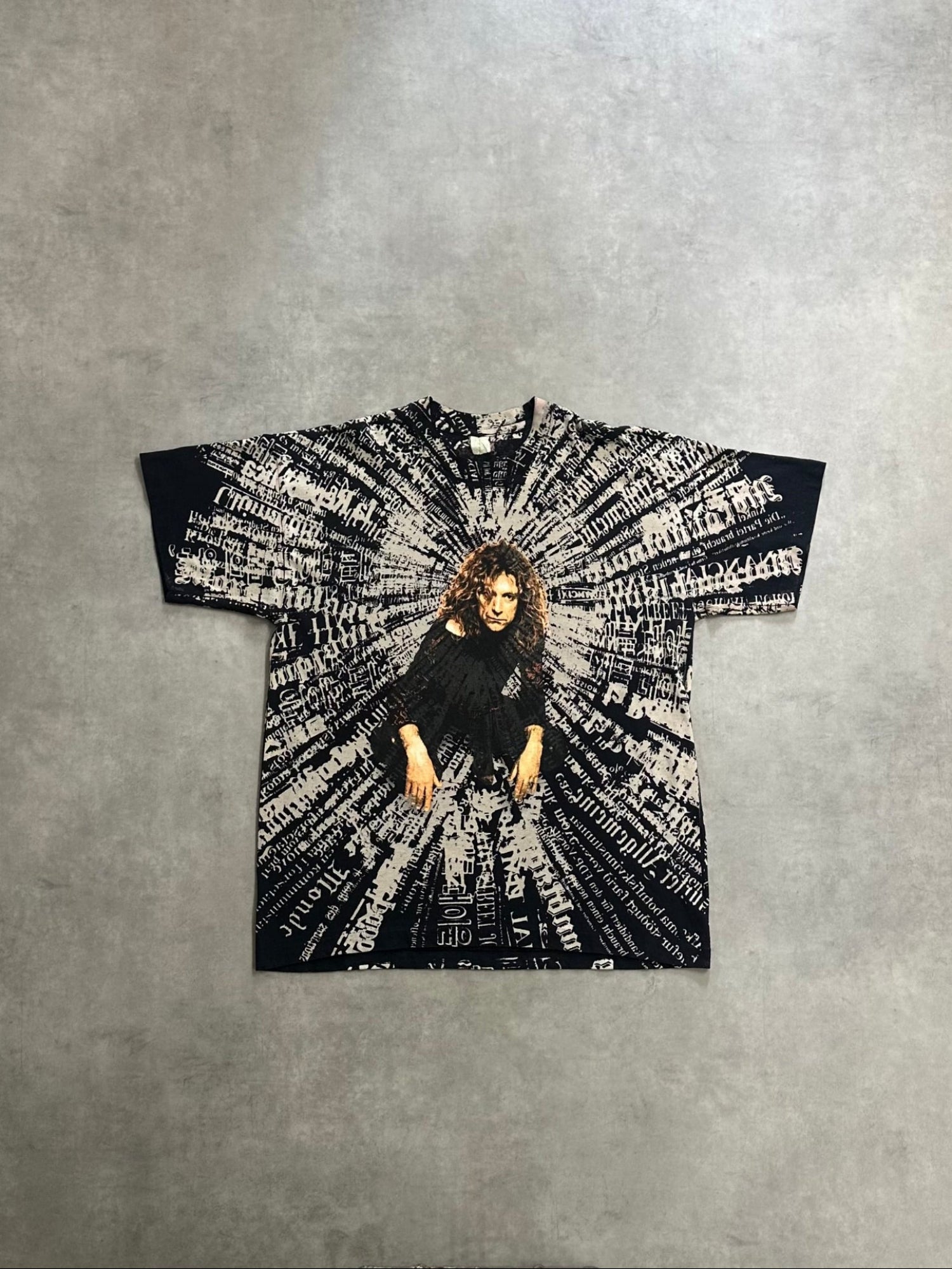 90's ROBERT PLANT「OVER PRINT」バンドTシャツ