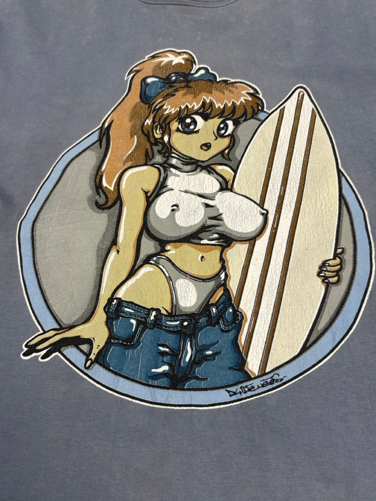 00's SPIRIT「Anime Surf Girl」グラフィックTシャツ