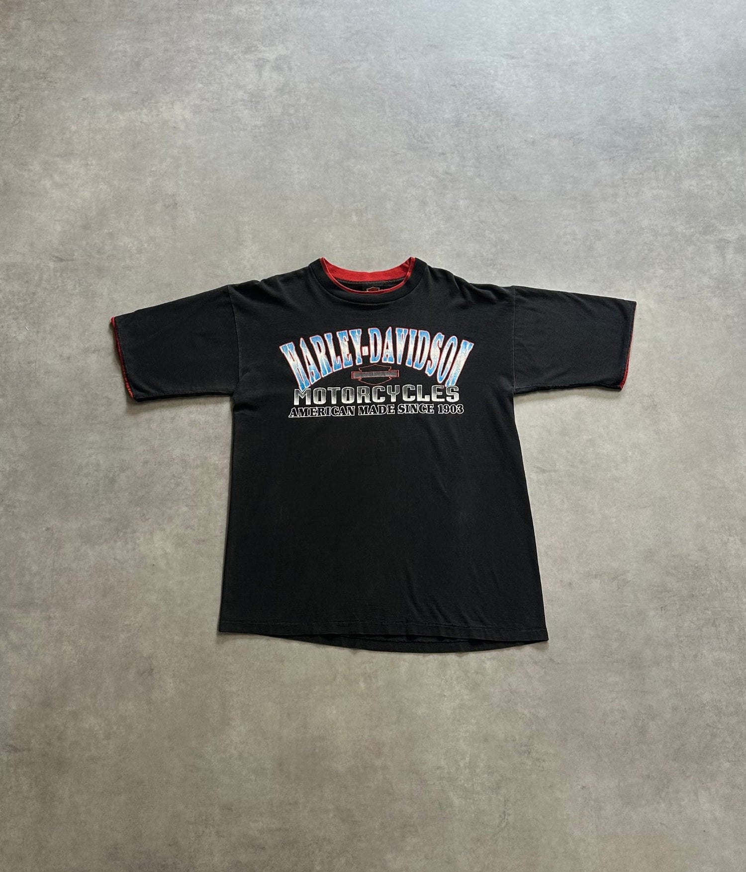 90's HARLEY-DAVIDSON「MOTORCYCLES」USA製 ハーレーダビッドソンT