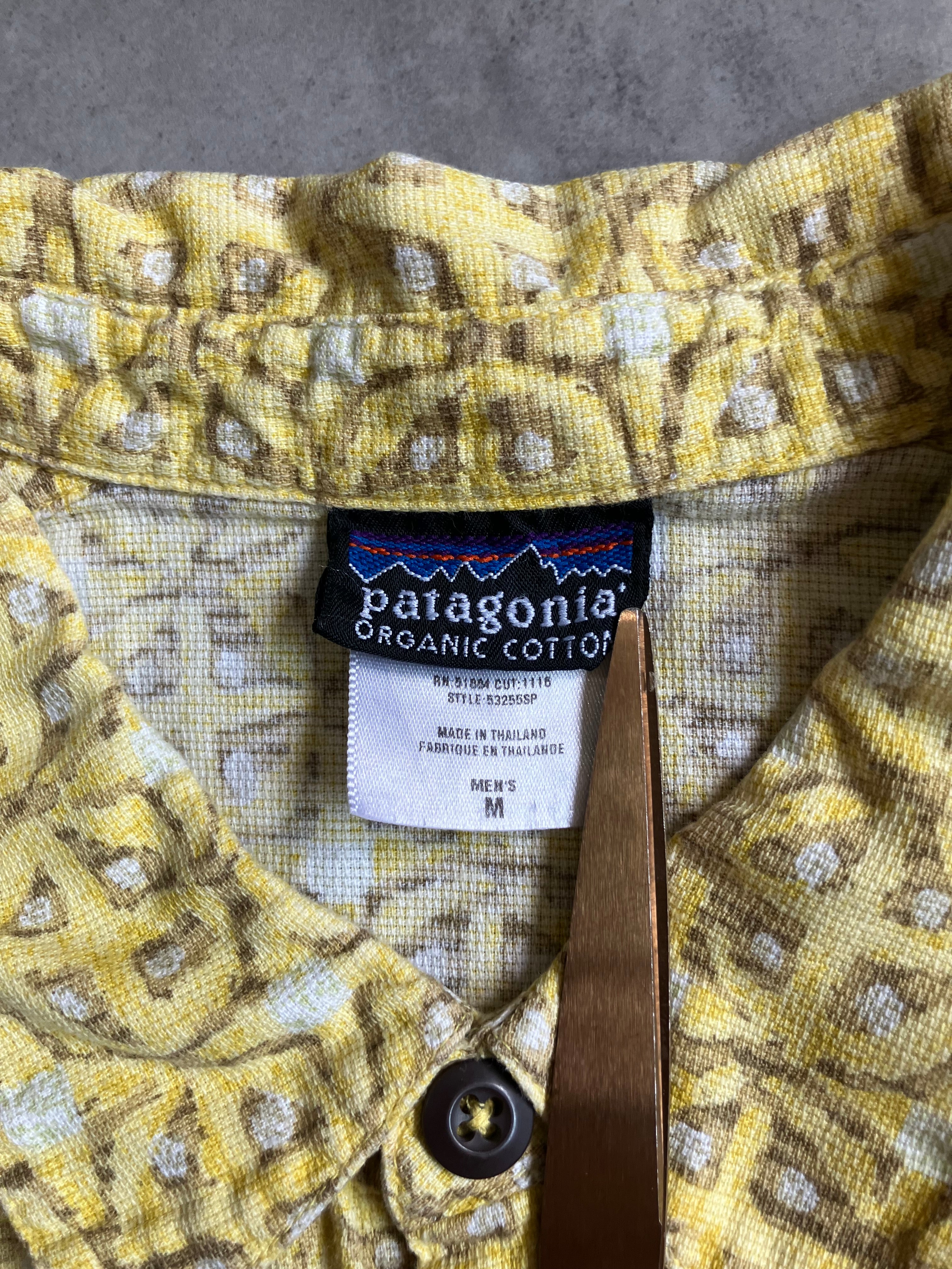 Patagonia 99年製 オーガニックコットン ショートスリーブ シャツ 00's PATAGONIA「Organic Cotton」総柄シャツ – FUJI STORE