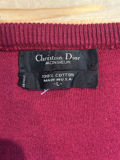 90's「Christian Dior」USA製 チルデンニット