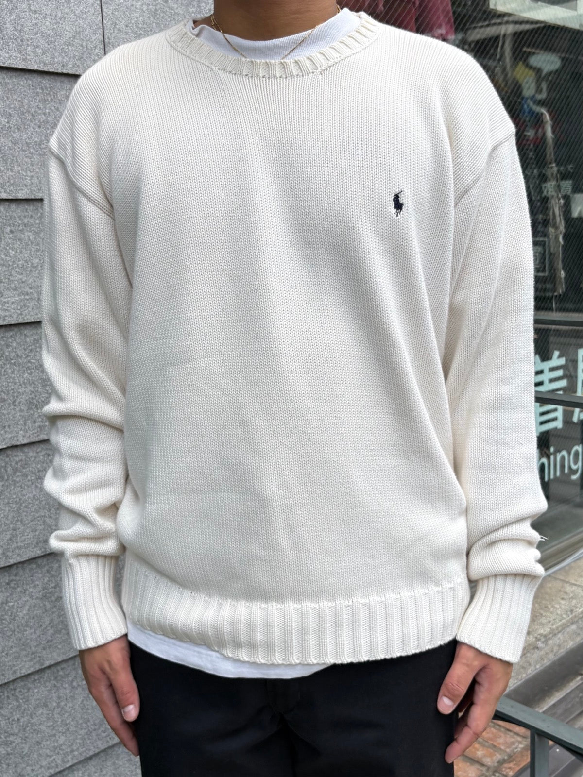 90's「RALPH LAUREN」ワンポイントニット