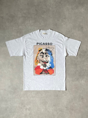 95's PABLO PICASSO「想像の中の肖像 5.6.69」USA製 アートTシャツ