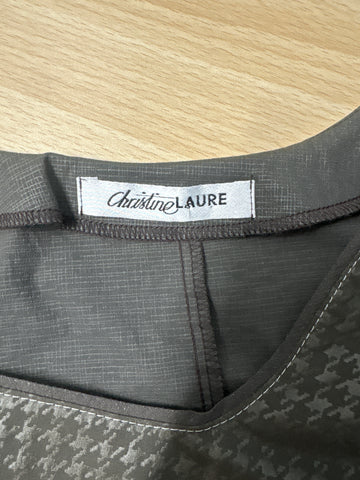 00's「Christine Laure」千鳥格子柄ブラウス