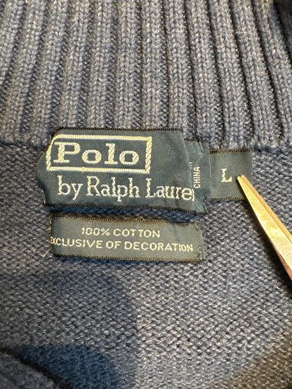 90's「RALPH LAUREN」ハーフジップニット