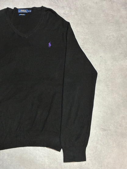 POLO RALPH LAUREN「PIMA COTTON」Vネックコットンニット