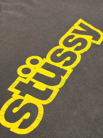 90's STUSSY「銀タグ」USA製 ロゴTシャツ