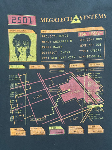 00's GHOST IN THE SHELL「攻殻機動隊」 キャラクターTシャツ