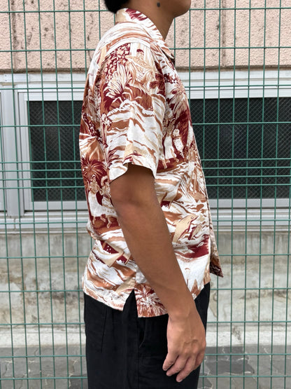 00's PATAGONIA「Pataloha」エンシェントサーフ柄　アロハシャツ