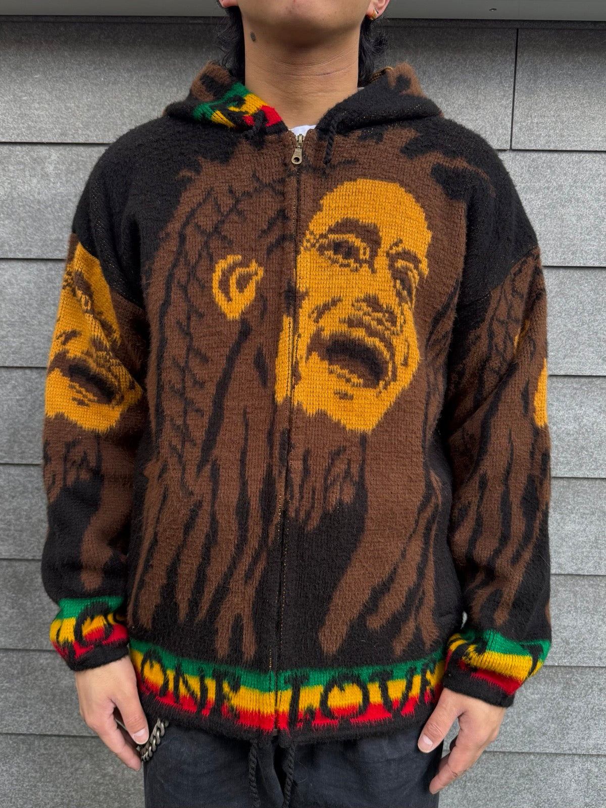 90's「Bob Marley」ジップパーカー