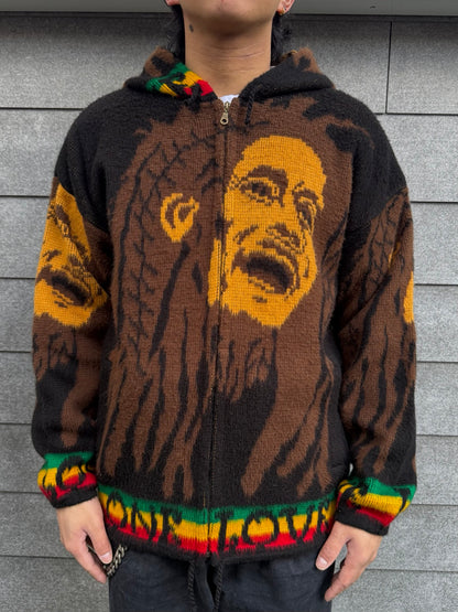 90's「Bob Marley」ジップパーカー